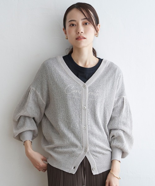 ikka(イッカ)の「Vネックラメニットカーディガン(カーディガン/ボレロ・レディース・ブラック/グレー/ブラウン系その他・M/L/S)」の21枚目の写真
