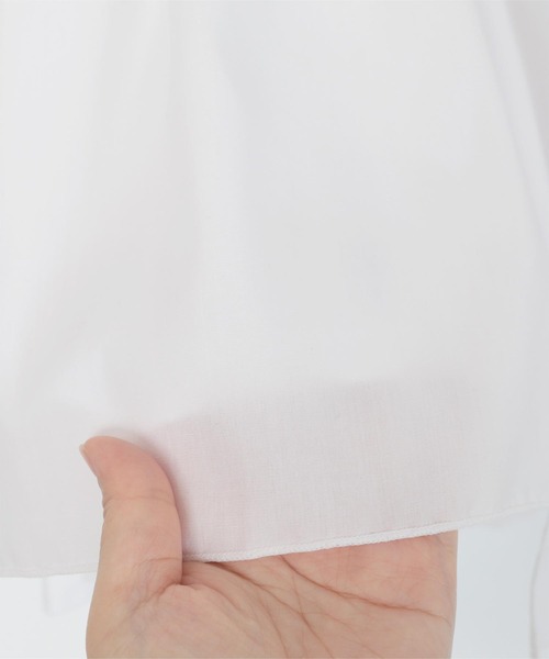 UR'S(ユアーズ)の「ブロードペプラムトップス(Tシャツ/カットソー・レディース・オフホワイト/ブラック・M)」の14枚目の写真