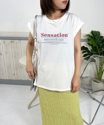 ロゴフレンチスリーブTシャツ