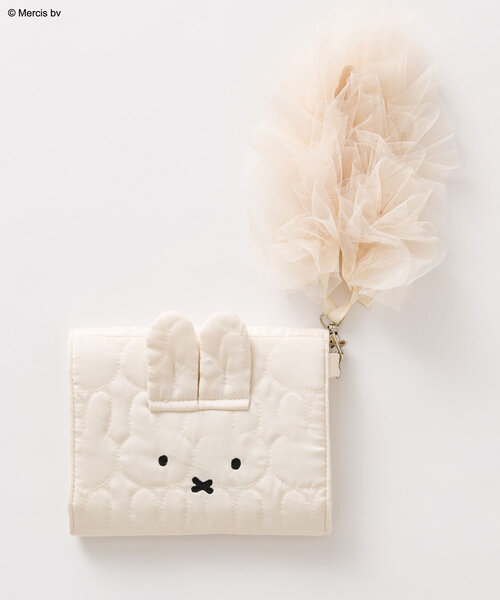 Miffy（ ミッフィー）の「miffyマルチケース（ポーチ・レディース・オフホワイト/ピンク/ブラック・FREE）」の2枚目の写真