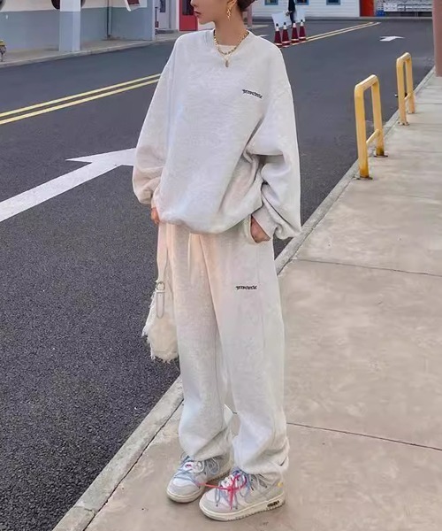 セットアップ ドロップショルダー トレーナー パンツ 春 nr8226 セール】【2点SET】トライベッカ セットアップ トレーナー