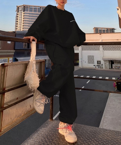 NEW GENTLEMAN(ニュージェントルマン)の「【2点SET】トライベッカ セットアップ トレーナー&パンツ(スウェット・メンズ・グレー/ブラック・L/M/XL)」の15枚目の写真