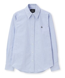 ヴィヴィアンウエストウッドマン 半袖ボタンダウンポロシャツ オーブ ストライプ Vivienne Westwood（ヴィヴィアンウエストウッド） ポロシャツ