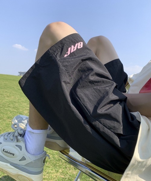 NOWLE(ノウル)の「【NOWLE】ワンポイント イージー シャカシャカ ショーツ(その他パンツ・メンズ・ピンク/グリーン/ブラック/ブルー・FREE)」の16枚目の写真