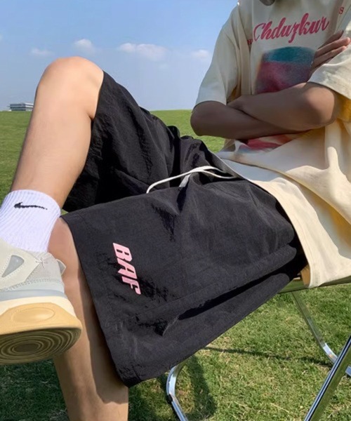 NOWLE(ノウル)の「【NOWLE】ワンポイント イージー シャカシャカ ショーツ(その他パンツ・メンズ・ピンク/グリーン/ブラック/ブルー・FREE)」の18枚目の写真