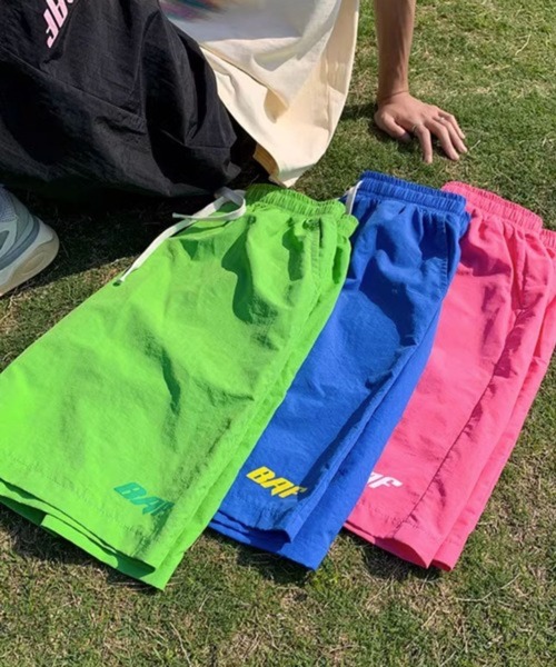 NOWLE(ノウル)の「【NOWLE】ワンポイント イージー シャカシャカ ショーツ(その他パンツ・メンズ・ピンク/グリーン/ブラック/ブルー・FREE)」の13枚目の写真