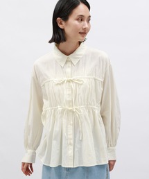 LAKOLE | ギャザーリボンシャツ / 142589(シャツ/ブラウス)