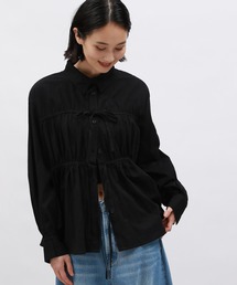 LAKOLE | ギャザーリボンシャツ / 142589(シャツ/ブラウス)