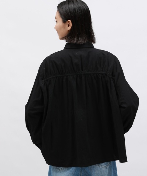 セール】ギャザーリボンシャツ / 142589（シャツ/ブラウス）｜LAKOLE