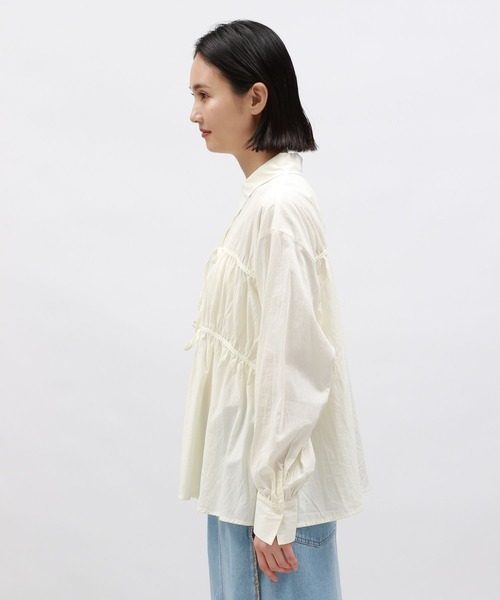 リー出品 セール】ギャザーリボンシャツ / 142589（シャツ/ブラウス