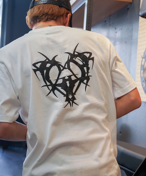 【RIPPER】ハートスクリプト Tシャツ / Heart Script T-Shirt（Tシャツ/カットソー）｜RIPPER（リッパー）