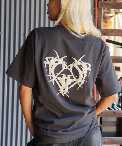 【RIPPER】ハートスクリプト Tシャツ / Heart Script T-Shirt（Tシャツ/カットソー）｜RIPPER（リッパー）