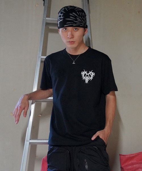 【RIPPER】ハートスクリプト Tシャツ / Heart Script T-Shirt（Tシャツ/カットソー）｜RIPPER（リッパー）