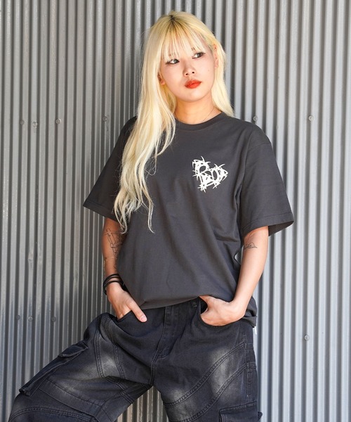 【RIPPER】ハートスクリプト Tシャツ / Heart Script T-Shirt（Tシャツ/カットソー）｜RIPPER（リッパー）