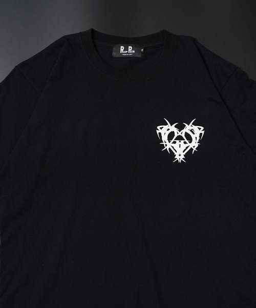 【RIPPER】ハートスクリプト Tシャツ / Heart Script T-Shirt（Tシャツ/カットソー）｜RIPPER（リッパー）