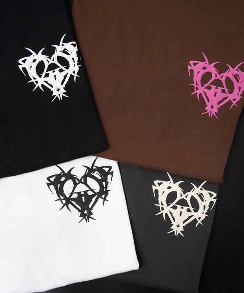 【RIPPER】ハートスクリプト Tシャツ / Heart Script T-Shirt（Tシャツ/カットソー）｜RIPPER（リッパー）