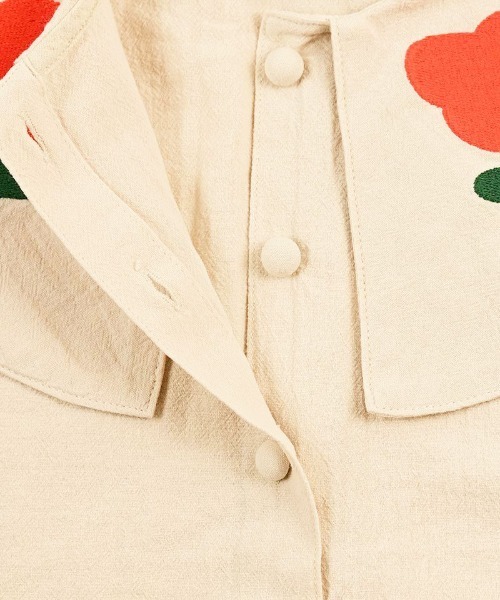 MARKEY'S（マーキーズ）の「刺繍ビッグカラーブラウス（シャツ/ブラウス・キッズ・アイボリー/ブラウン/ラベンダー・100/130/120/110/90）」の7枚目の写真