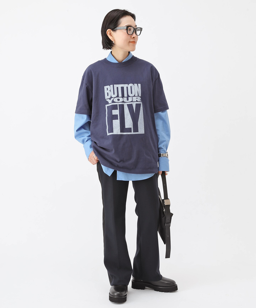 AP STUDIO(エーピーストゥディオ)の「サイドラインT/Rパンツ(スラックス・レディース・ネイビー/チャコールグレー・40/38/36)」の9枚目の写真
