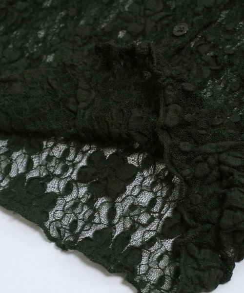 shopnikoniko(ショップニコニコ)の「フラワーレース ショート丈 カーディガン(カーディガン/ボレロ・レディース・ブラック/ホワイト・フリー)」の18枚目の写真