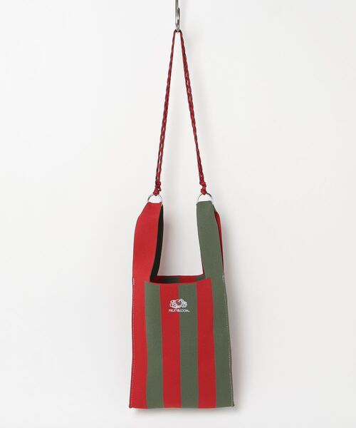 FRUIT OF THE LOOM(フルーツオブザルーム)の「FRUIT OF THE LOOM / FTL STRIPED MINI SHOULDER BAG / 80677600(ショルダーバッグ・レディース・グリーン/ネイビー/サックスブルー/レッド/ラベンダー・ONESIZE)」の16枚目の写真