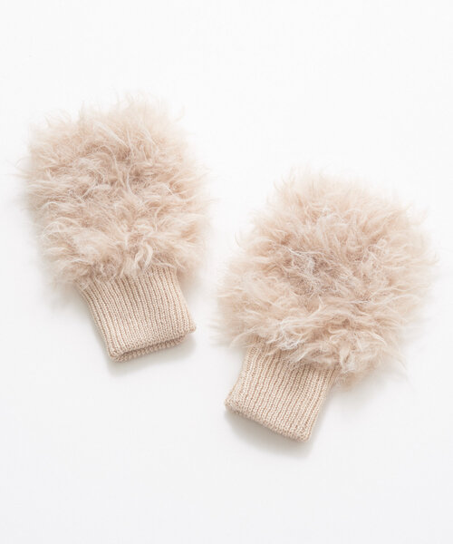 GALLARDAGALANTE（ガリャルダガランテ）の「フェイクファーアームウォーマー（その他小物・レディース・アイボリー/ブラウン・FREE）」の6枚目の写真