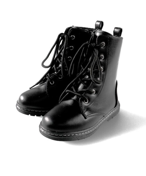 BRANSHES（ブランシェス）の「レースアップブーツ（ブーツ・キッズ・ブラック/ブラウン・21.0cm/18.0cm/17.0cm/19.0cm/16.0cm/20.0cm）」の7枚目の写真