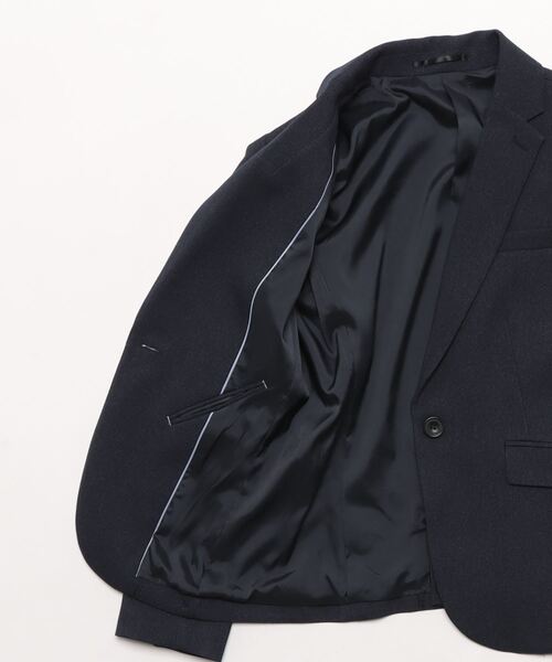 m.f.editorial(エムエフエディトリアル)の「【ストレッチ ウォッシャブル UVケア】m.f.エディトリアル レディース 1ボタン ジャケット + テーパード パンツ ビジネス セットアップ スーツ 紺(スーツセット・レディース・ネイビー・MEDIUM/LARGE/X-LARGE/S)」の3枚目の写真