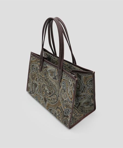 ＜A VACATION＞CLUB BAG トートバッグ バッグ CLUB ORANGE PAISLEY | A VACATION