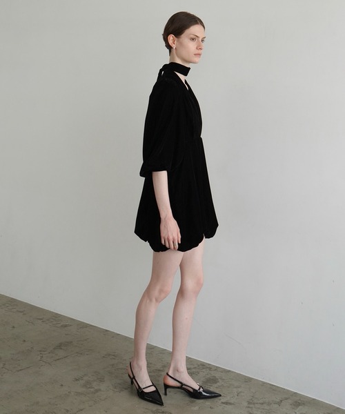 CLANE クラネ VELOR BALLOON MINI ONEPIECE セール】VELOR BALLOON MINI ONEPIECE（ワンピース）｜CLANE