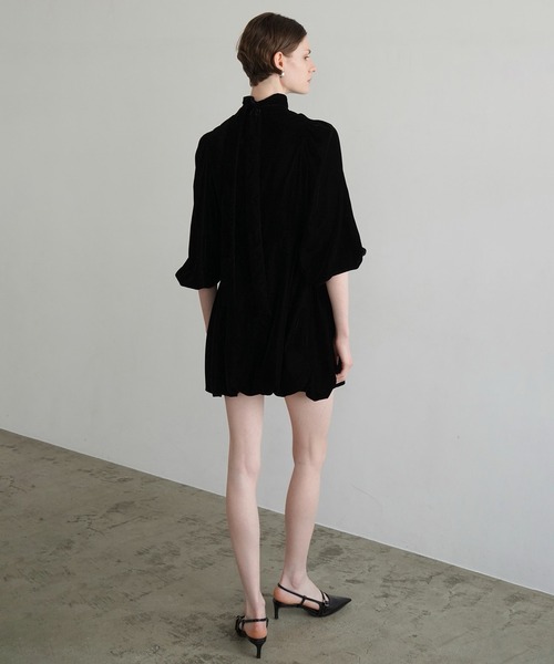ワンピース CLANE VELOR BALLOON MINI ONEPIECE セール】VELOR BALLOON MINI ONEPIECE（ワンピース）｜CLANE