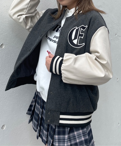 one way(ワンウェイ)の「スタジャン(スタジャン・レディース・グレー/ブラック/ホワイト・FREE)」の11枚目の写真