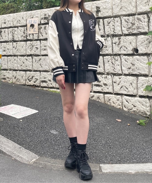 one way(ワンウェイ)の「スタジャン(スタジャン・レディース・グレー/ブラック/ホワイト・FREE)」の19枚目の写真