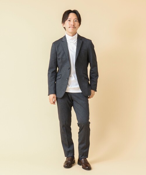 NOLLEY’S（ノーリーズ）の「《セットアップ/ビジカジ対応》テクニカルジャージ パンツ（その他パンツ・メンズ・ネイビー/ブルー系その他6・M/L/XL/S）」の3枚目の写真