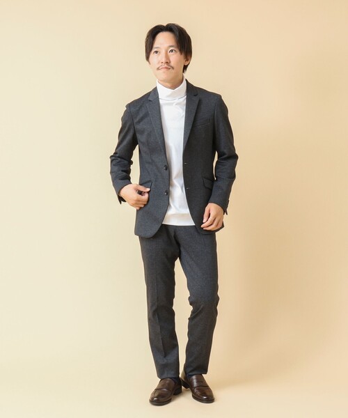 NOLLEY’S（ノーリーズ）の「《セットアップ/ビジカジ対応》テクニカルジャージ パンツ（その他パンツ・メンズ・ネイビー/ブルー系その他6・M/L/XL/S）」の4枚目の写真