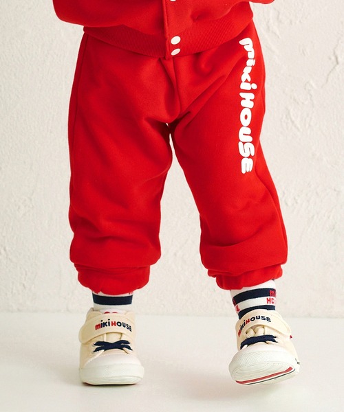 MIKI HOUSE（ミキハウス）の「【WEB限定】ロゴパンツ（その他パンツ・キッズ・ライトグリーン/レッド/ホワイト/ネイビー/イエロー/ブルー/コーラルピンク/グリーン・90cm/80ｃｍ/130cm/110cm/100cm/120cm）」の8枚目の写真