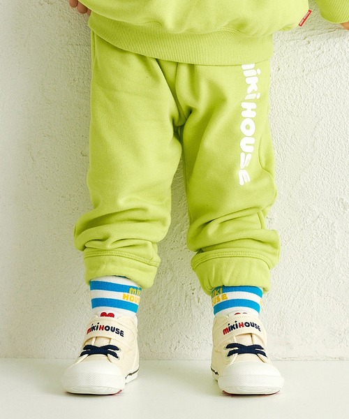 MIKI HOUSE（ミキハウス）の「【WEB限定】ロゴパンツ（その他パンツ・キッズ・ライトグリーン/レッド/ホワイト/ネイビー/イエロー/ブルー/コーラルピンク/グリーン・90cm/80ｃｍ/130cm/110cm/100cm/120cm）」の4枚目の写真