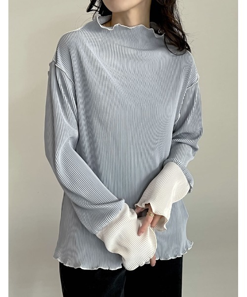 ➕本日特別買い得再々値下げ‼️➕プリーツプリーズハイネックトップス➕素材表示札無 ウィメンズ／トップス／トップ – isseymiyake.com