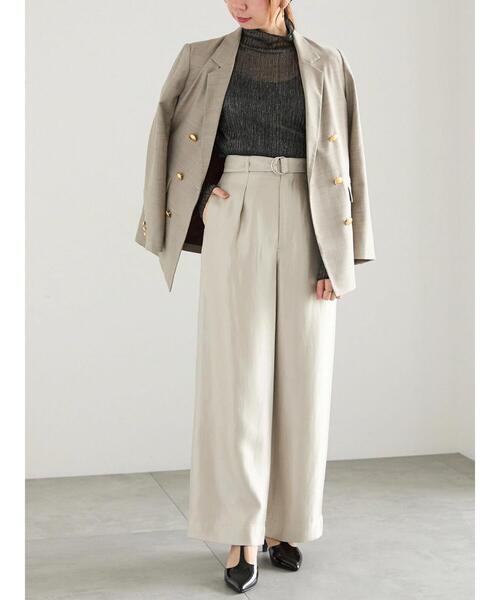 Te chichi(テチチ)の「ラメチュールプリーツタートルプルオーバー(Tシャツ/カットソー・レディース・シルバー/ブラック/ゴールド・F)」の8枚目の写真