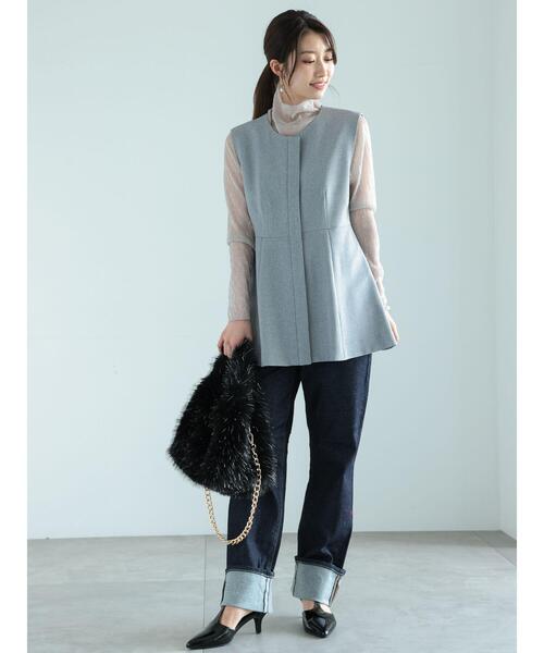 Te chichi(テチチ)の「ラメチュールプリーツタートルプルオーバー(Tシャツ/カットソー・レディース・シルバー/ブラック/ゴールド・F)」の11枚目の写真