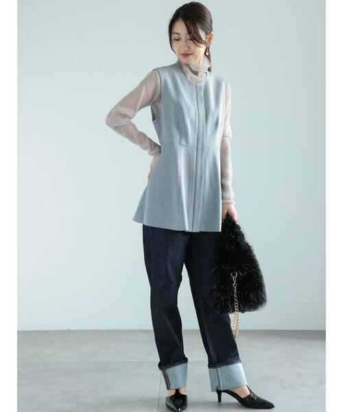 Te chichi(テチチ)の「ラメチュールプリーツタートルプルオーバー(Tシャツ/カットソー・レディース・シルバー/ブラック/ゴールド・F)」の12枚目の写真