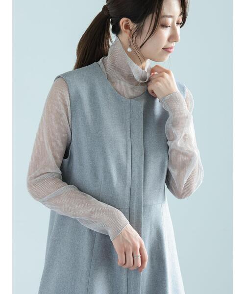 Te chichi(テチチ)の「ラメチュールプリーツタートルプルオーバー(Tシャツ/カットソー・レディース・シルバー/ブラック/ゴールド・F)」の13枚目の写真