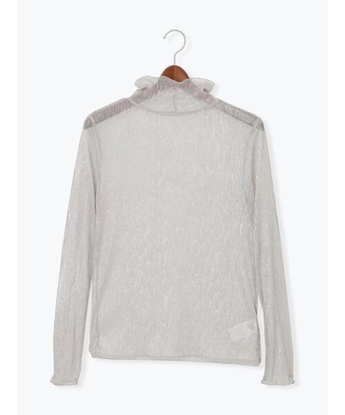 Te chichi(テチチ)の「ラメチュールプリーツタートルプルオーバー(Tシャツ/カットソー・レディース・シルバー/ブラック/ゴールド・F)」の14枚目の写真