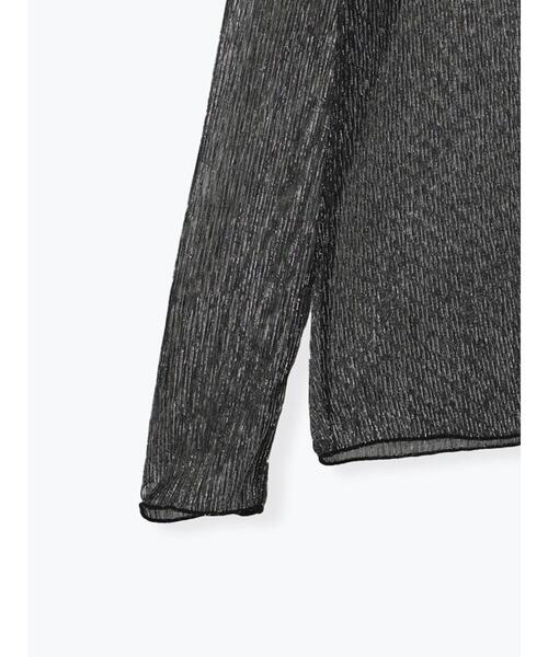 Te chichi(テチチ)の「ラメチュールプリーツタートルプルオーバー(Tシャツ/カットソー・レディース・シルバー/ブラック/ゴールド・F)」の19枚目の写真