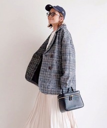 グレンチェックジャケット【セットアップ可能】【yui select】