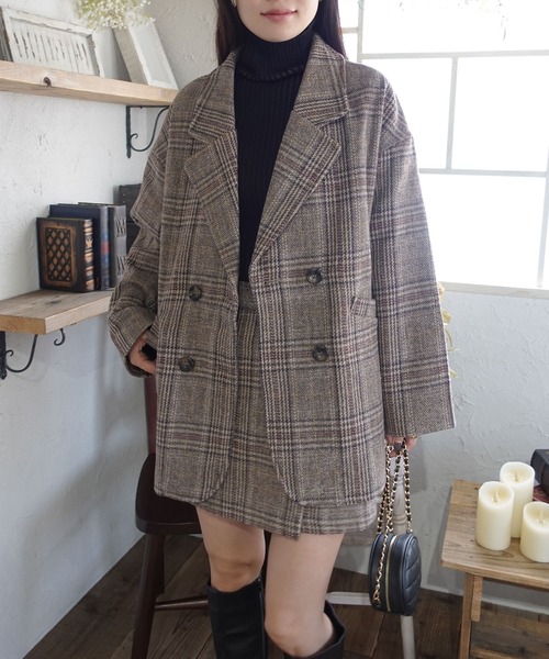 【極美品】　ジャーナルスタンダードレサージュ　ウィナーズグレンチェックジャケット CORNERS（コーナーズ）の「グレンチェックジャケット【セットアップ