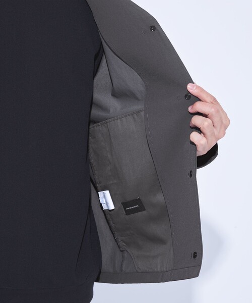 green label relaxing(グリーンレーベルリラクシング)の「【WEB限定】JUST fit CITY TECH カーディガン ー防シワ・ストレッチー(シャツ/ブラウス・メンズ・ブラック/グレー・S/M/L/XL)」の16枚目の写真