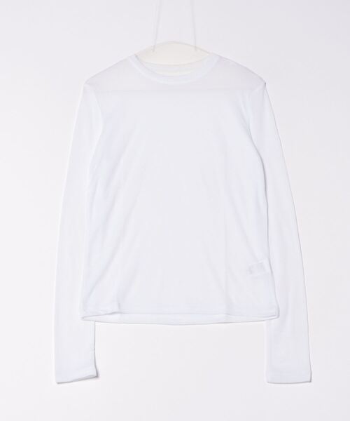 STYLEBLOCK（スタイルブロック）の「シアーリブセットTシャツ（Tシャツ/カットソー・レディース・チャコールグレー/オリーブ/ブラック・M）」の5枚目の写真