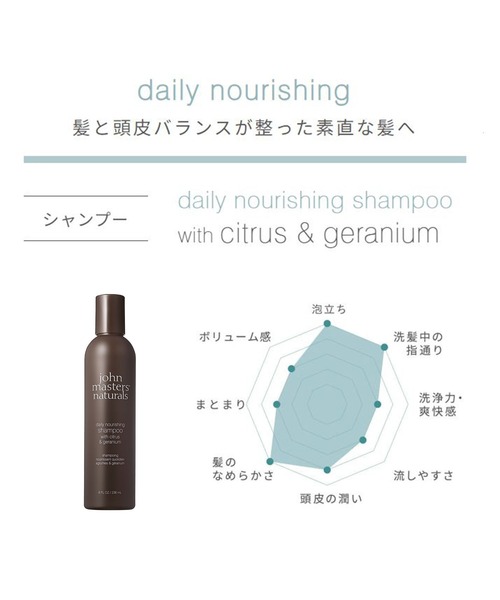 john ｍasters organics（ジョンマスターオーガニック）の「販売終了　best seller hair care mini（ヘアケアキット/ギフトセット・レディース・その他・FREE）」の5枚目の写真