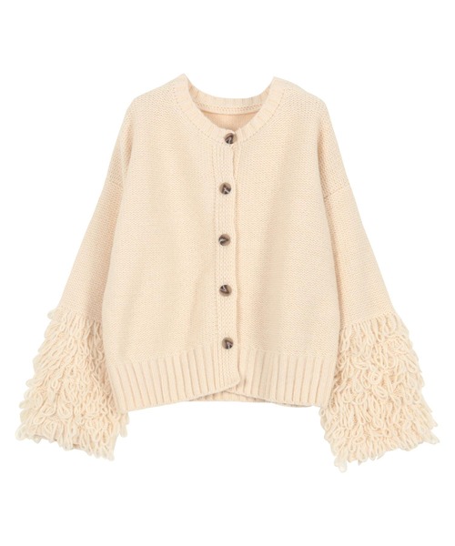 KOBE LETTUCE（コウベレタス）の「[ 田中亜希子さんコラボ ] 選べる2タイプ ループヤーンニットトップス（ニット/セーター・レディース・ブラウン/ピンク系/ライトグレー系/アイボリー系/アイボリー/ブラウン系/ライトグレー/ピンク・M/M1）」の13枚目の写真