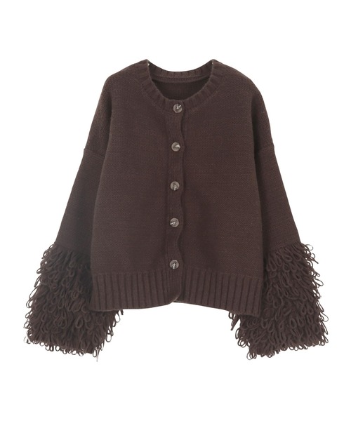 KOBE LETTUCE（コウベレタス）の「[ 田中亜希子さんコラボ ] 選べる2タイプ ループヤーンニットトップス（ニット/セーター・レディース・ブラウン/ピンク系/ライトグレー系/アイボリー系/アイボリー/ブラウン系/ライトグレー/ピンク・M/M1）」の17枚目の写真